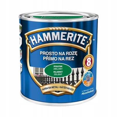 Hammerite Prosto na rdzę 0,25L - Połysk Zielony