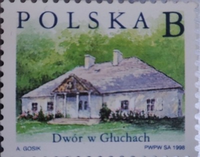 Znaczek pocztowy 1996 Dwór w Głuchach