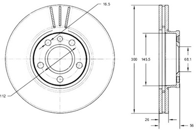 TOMEX BRAKES ДИСКИ ТОРМОЗНЫЕ ТОРМОЗНЫЕ 2 ШТУКИ. VW T4 97-03 WENT.