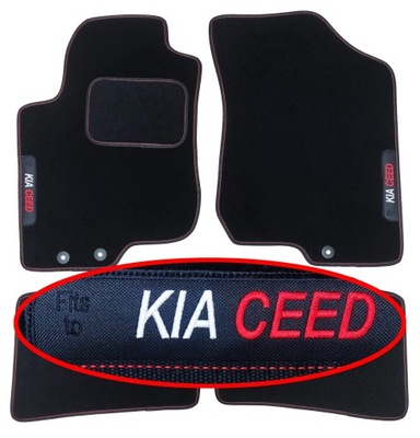 KIA CEED I RESTYLING DE 2010-2012 ALFOMBRILLAS DE FELPA PARA AUTO HAFT  