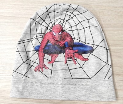 Czapka bawełniana Spiderman Polski jasny szary