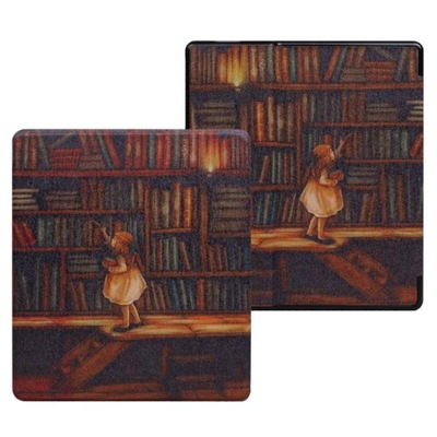Etui graficzne Smart Case do Kindle Oasis 2019 (Library Girl), STRADO, DNET