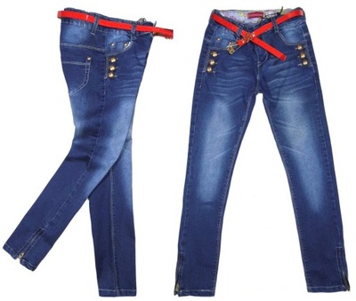 dziewczęce SPODNIE jeans 1011 SOPHIA 152 zameczki