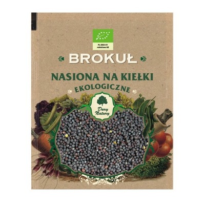 Nasiona brokułu BIO na kiełki 30 g Dary Natury