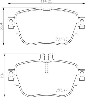 ZAPATAS HAM. PARTE TRASERA REAR TRW MERCEDES-BENZ/MERCEDES-BENZ (BBDC)  