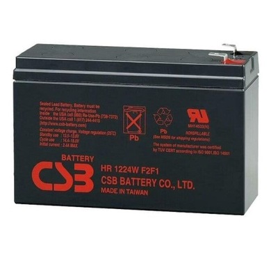 Akumulator AGM CSB HR1224W F2 12V 6,4Ah CSB UPS