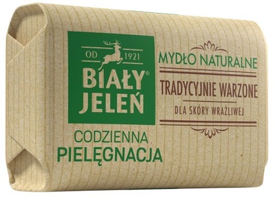 Mydło w kostce z lnem Premium 100g Biały Jeleń