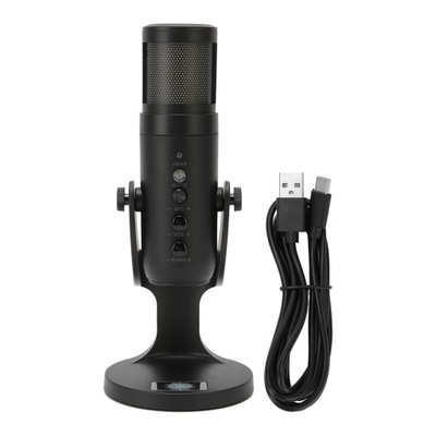 Mikrofon kondensator USB RGB Recoring Mikrofon obrotowy mikrofon YX