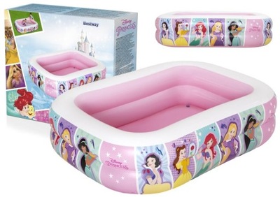 BASEN DMUCHANY OGRODOWY DLA DZIECI KSIĘŻNICZKI DISNEY 200X146X48CM BESTWAY