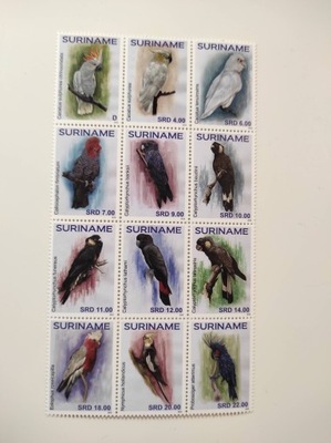 Surinam 2019r Ptaki – papugi i kakadu