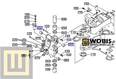 САЙЛЕНТБЛОК KUBOTA U27, KX61 - RG24876162