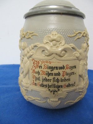 -OBNIŻKA--[@tt] Stary kufel Mettlach ok, 1900r -31-