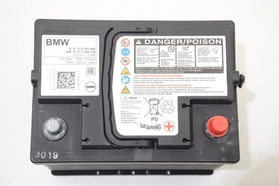 BMW BATTERY BATERIA AGM 60AH 660A 2019R ORIGINAL 100% IN WORKING ORDER  