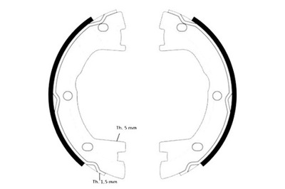 BREMBO SZCZEKA FRENOS POSTOJOWEGO IVECO DAILY II  