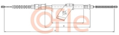 CABLE DE FRENADO NISSAN MICRA 83-88 IZQUIERDA  