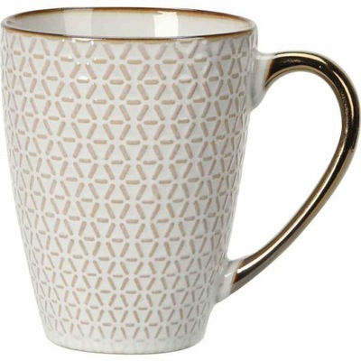 Kubek ceramiczny Queen 370 ml wzór 1 Elegancki kubek do kawy i herbaty, wyk