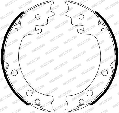 ZAPATAS DE TAMBOR DE FRENADO FERODO FSB4116  