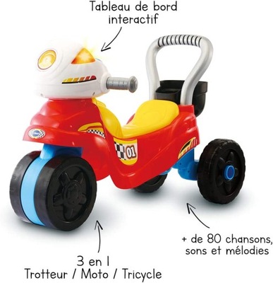 VTech Baby Trotti Moto 3w1 Jeździk Motocykl OPIS!