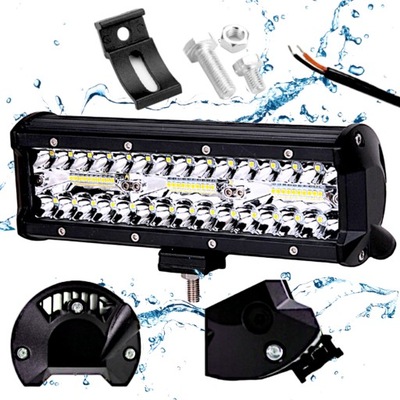 Лампа робоча 10v12v 24v протитуманна фара прожектор led 180w фото №1