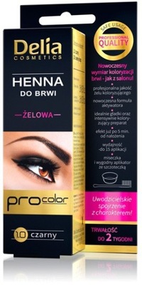 Delia Cosmetics Henna do brwi żelowa 1.0 czarna 1