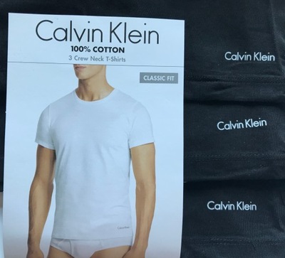 PODKOSZULKI MĘSKIE CALVIN KLEIN S 3 pak - LIKWIDUJĘ