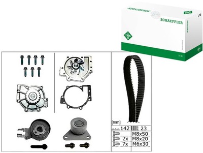 Schaeffler ina 530 0467 30 насос водяная + набор ремень распределительного вала фото №1