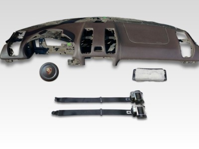 Porsche 982 cayman boxster приборная панель кожа коричневый ремни подушка безопасности фото №1