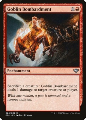 Goblin Bombardment - obrażenia za poświęcane stwory @@