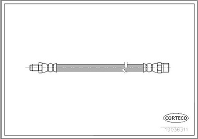 CORTECO 19036311 ПАТРУБОК ТОРМОЗНОЙ GIĘTKI