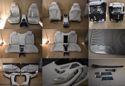 Idealne сиденья kpl. обшивки декоры модули подогрев вентилируемые mercedes w217 1 фото №1