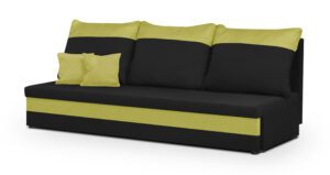 Kanapa sofa 3 os z funkcją spania GUSTAV czarna