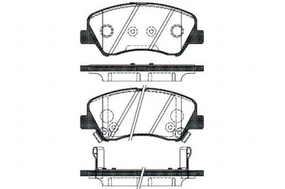 КОЛОДКИ ГАЛЬМІВНІ KIA RIO 11> ПЕРЕД ROADHOUSE RO