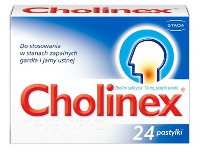 Cholinex 24past. gardło przeziębienie