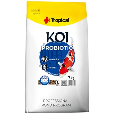 Tropical Koi Probiotic Pellet L 7kg Pokarm dla koi