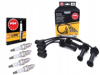 NGK CABLES + BUJÍAS FORD FOCUS MK1 MK2 1.4 1.6 16V V-LINE 45 + RC-FD807  