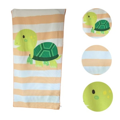 Ręcznik plażowy prostokątny mały 150x70 Żółwik