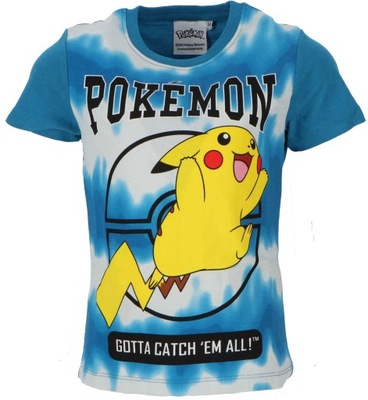 KOSZULKA T-SHIRT PIKACHU POKEMON ORYGINAŁ 128