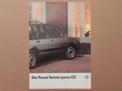 VOLKSWAGEN VW PASSAT B2 VARIANT SYNCRO GT - 1985 r