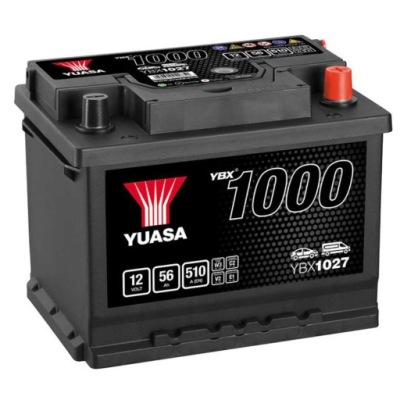 Аккумулятор yuasa 12v 56ah 510a p+ ybx1027 фото №1