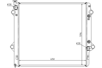 Nissens радиатор двигателя toyota land cruiser prad фото №1