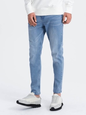 Spodnie męskie jeansowe OM-PADP-0100 light jeans S defekt