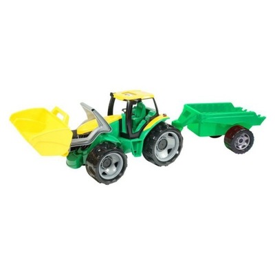 Pojazd Lena Traktor-spych z przyczepą 02123 Green