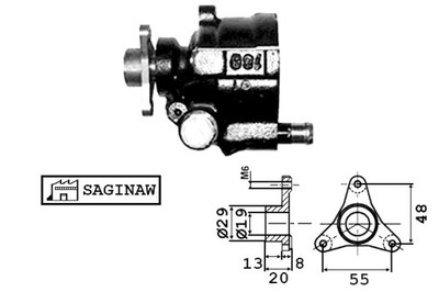 SASIC PUMP ELECTRICALLY POWERED HYDRAULIC STEERING RENAULT MASTER II TRAFIC II 1.9D-2.5D 09.00-  