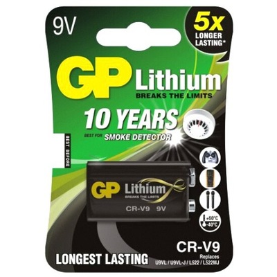 GP Lithium 9V CR-V9 L522 9B E-Block bateria litowa