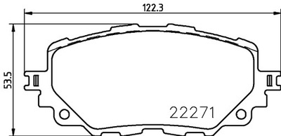 P 49 054 BREMBO КОМПЛЕКТ КОЛОДОК ТОРМОЗНЫХ, HAMULC