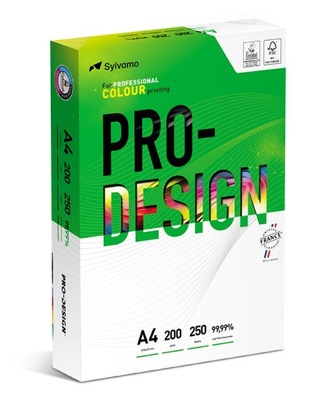 Papier ksero A4 200g PRO DESIGN 250 arkuszy 168CIE