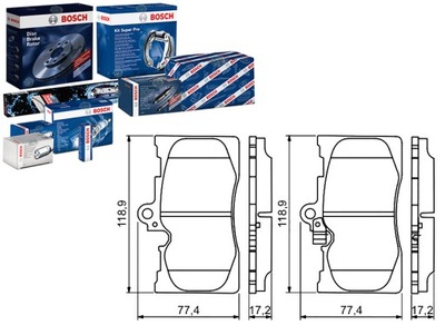 Bosch тормозные колодки тормозные lexus gs 350 awd grl10_. g фото №1