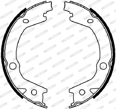 ZAPATAS DE TAMBOR DE FRENADO FERODO FSB4021  
