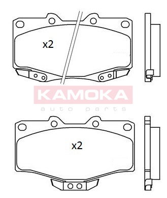 ZAPATAS DE FRENADO PARTE DELANTERA KAMOKA JQ101184  