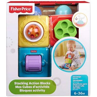 Fisher Price Aktywne Klocki ze Zwierzątkami